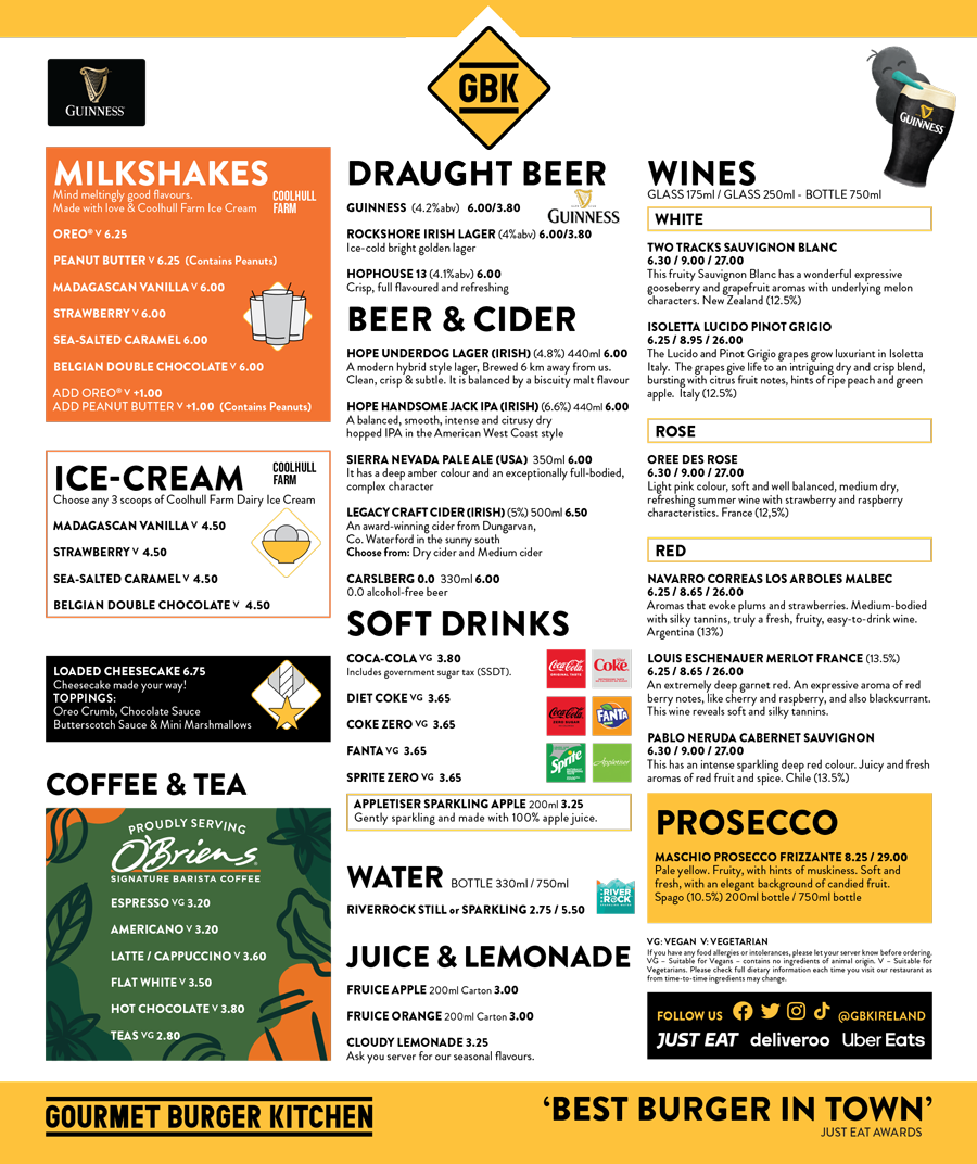 GBK Menu 2023